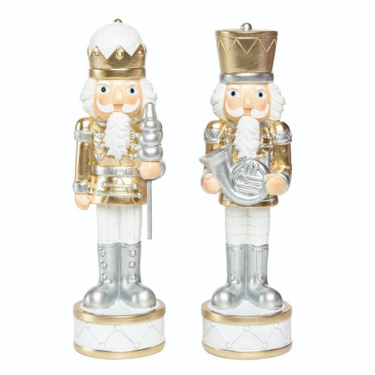 Resin Silver & Gold Nutcracker