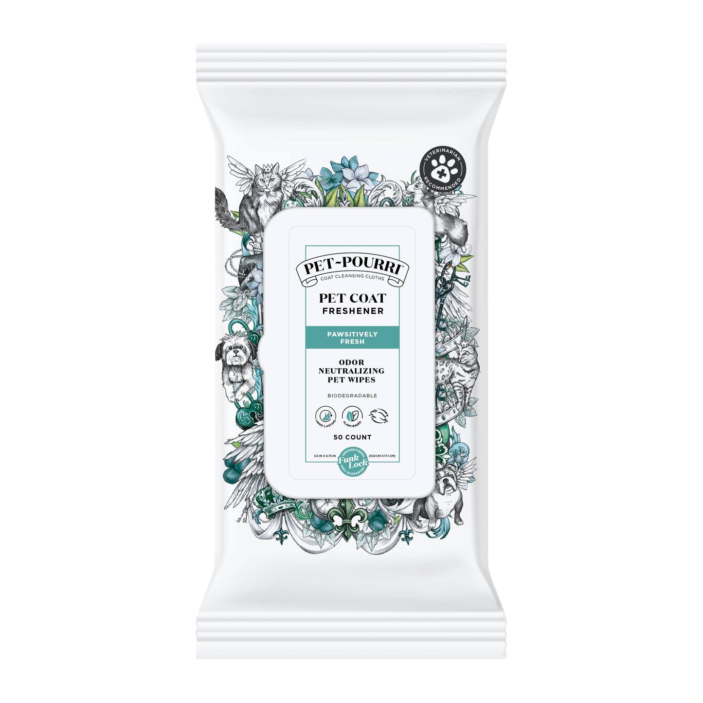 Pet~Pourri Pet Coat Wipes
