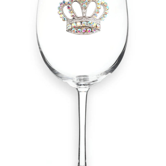 Jeweled Stemmed Wine Glass TQJ