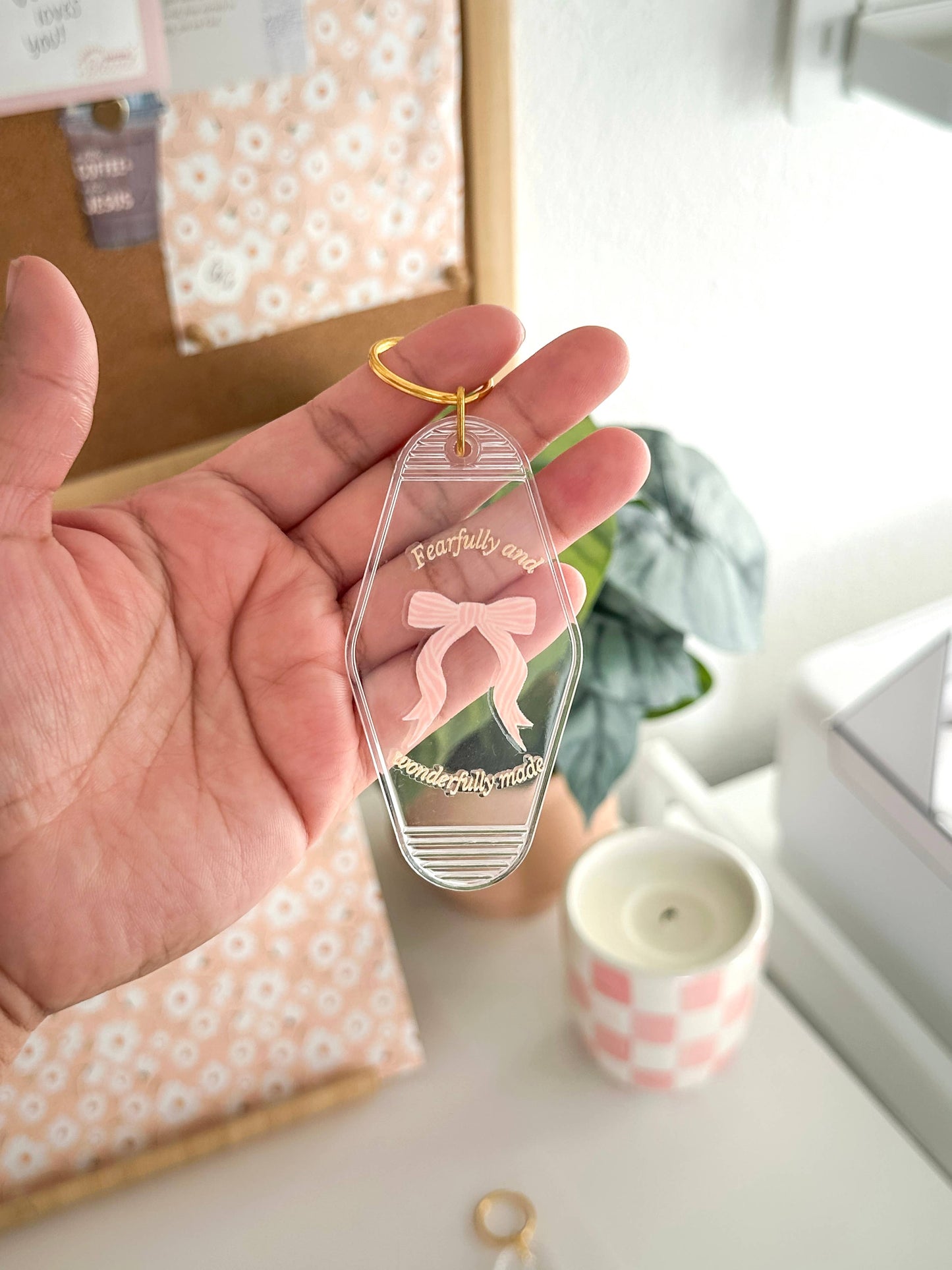 "Fearfully and Wonderfully Made" Keychain