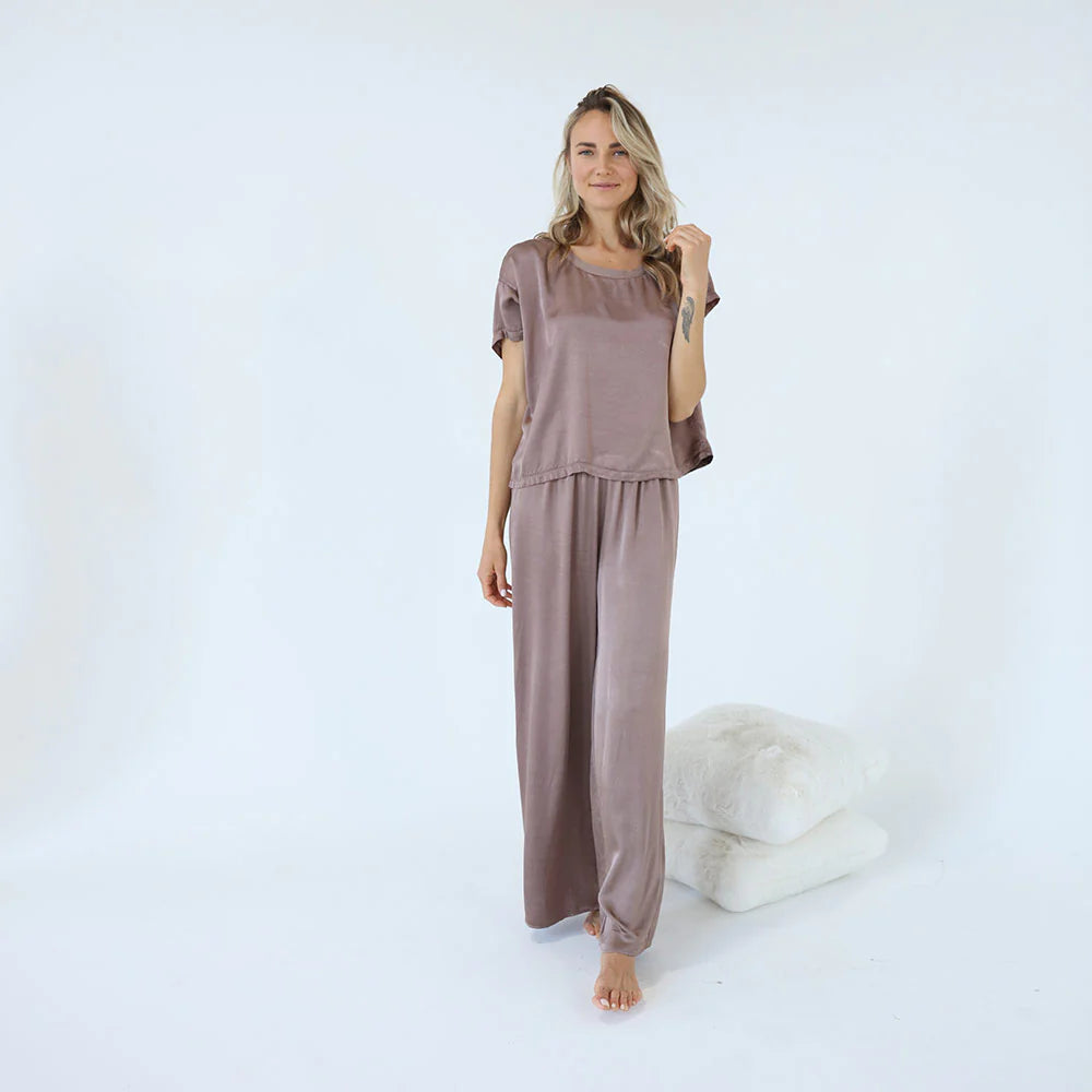 Mo-Crop Satin Pant