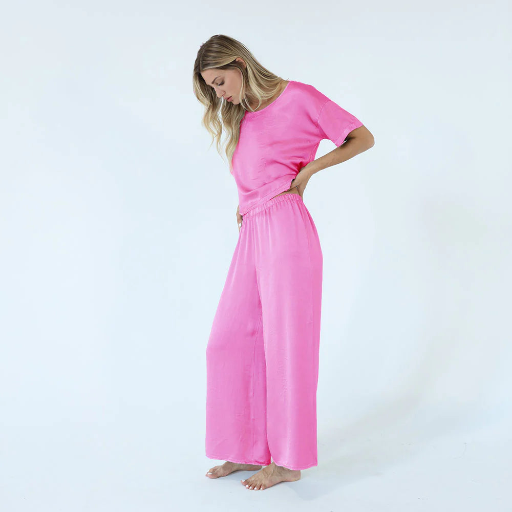 Mo-Crop Satin Pant
