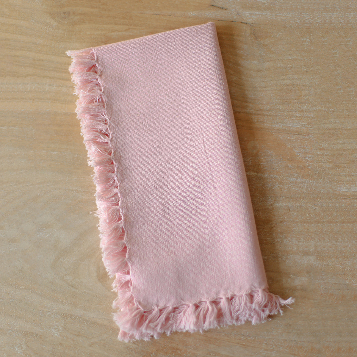 Light Pink Fringe Napkin