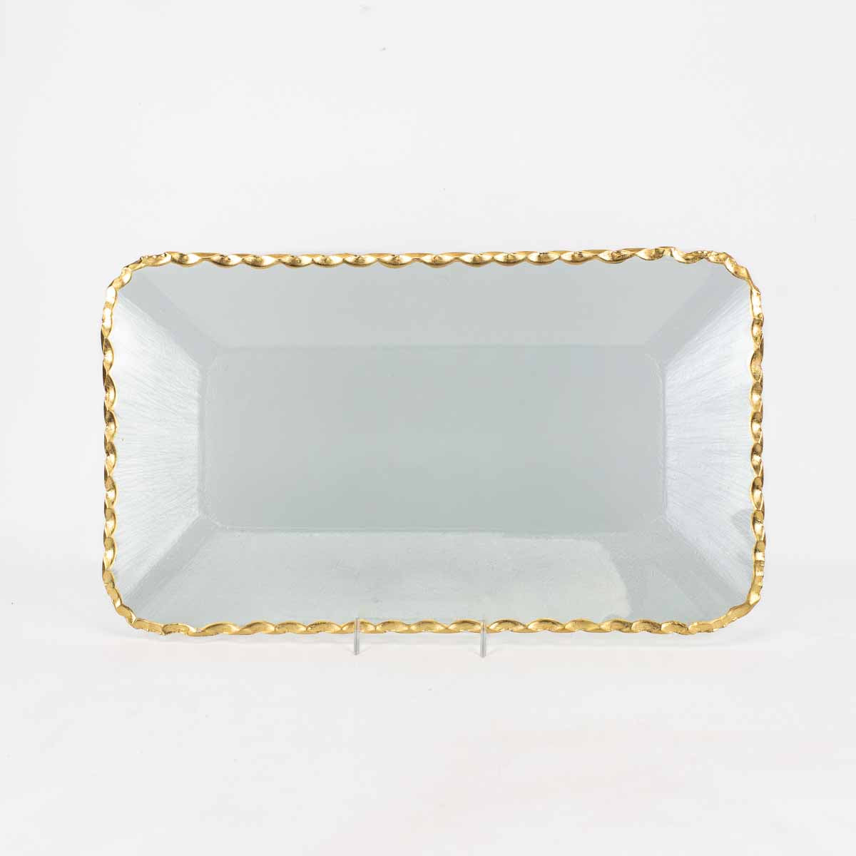 Cordova Gold Rim Rectangle Serving Platter