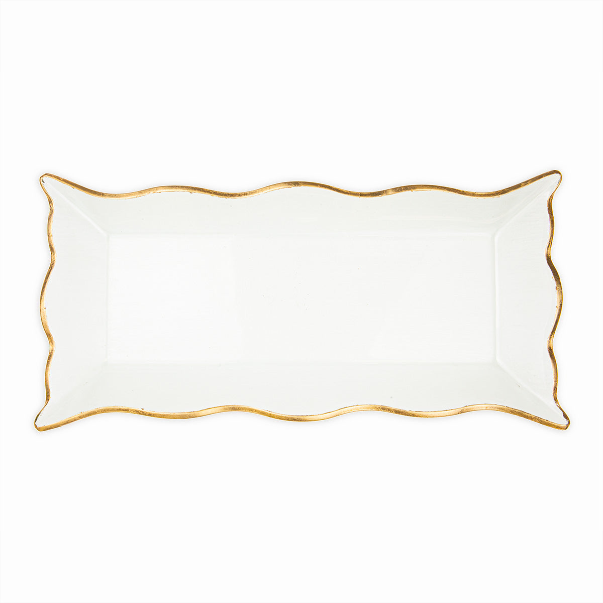 Chateau Gold Rim Rectangle Serving Platter