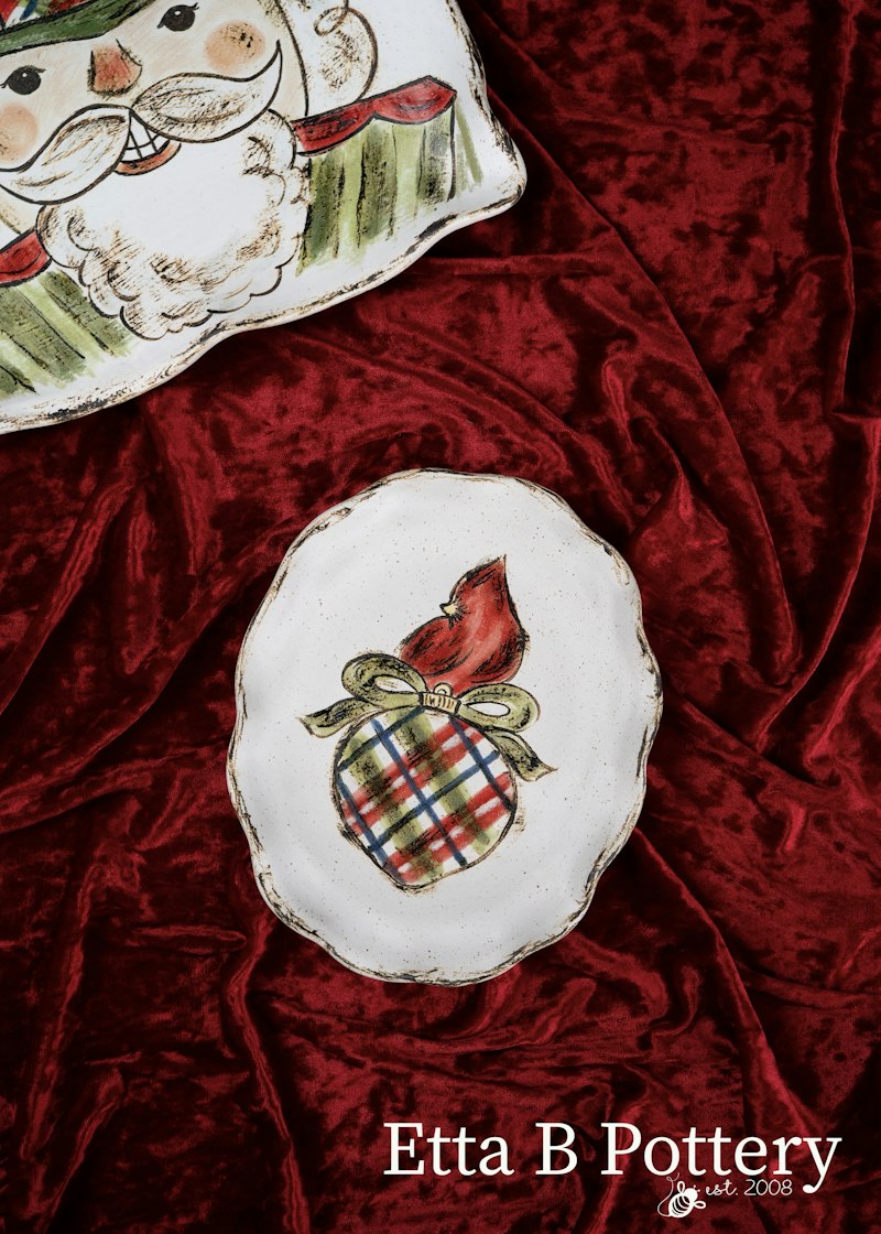 Redbird on Ornament Dish