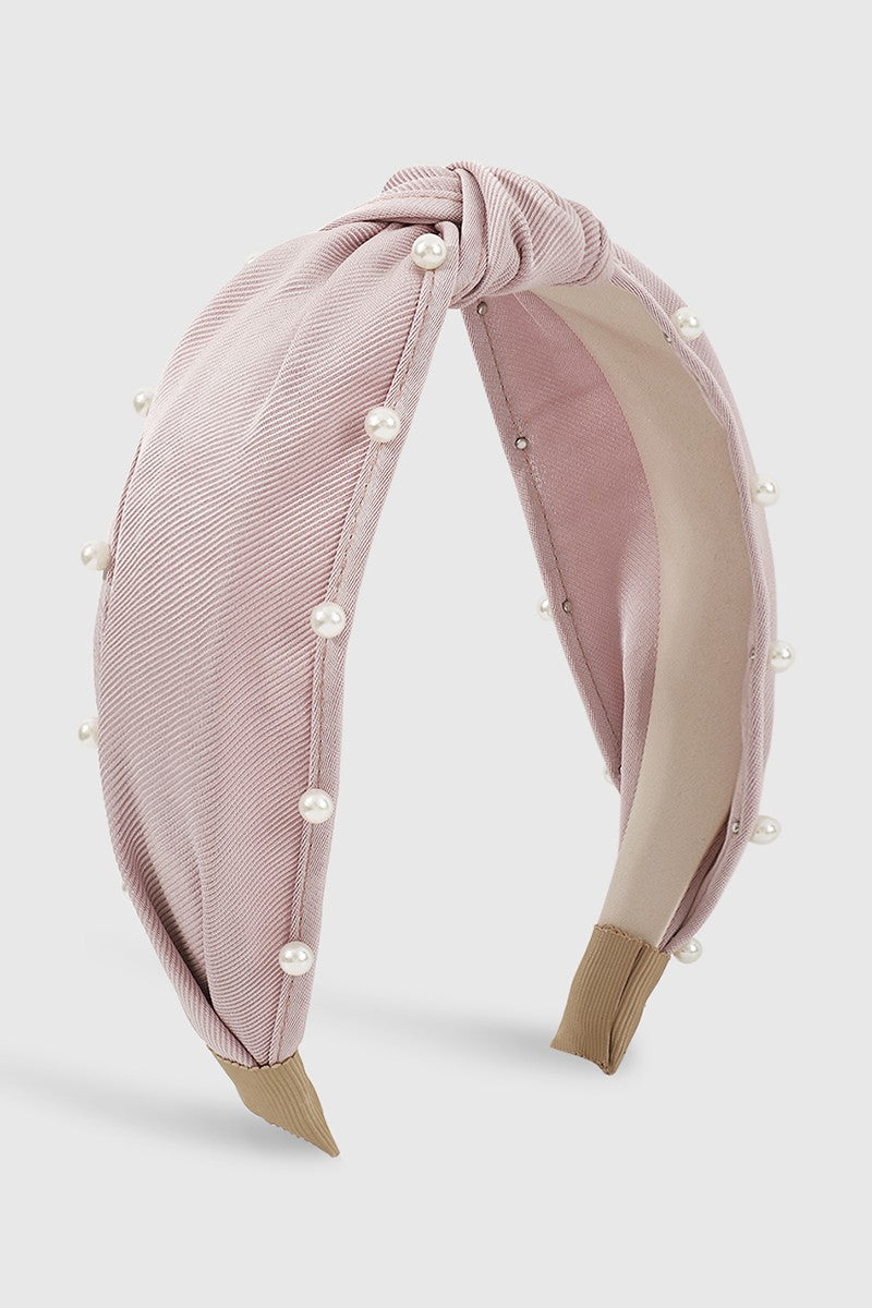 Vintage Pearl Top Knot Headband