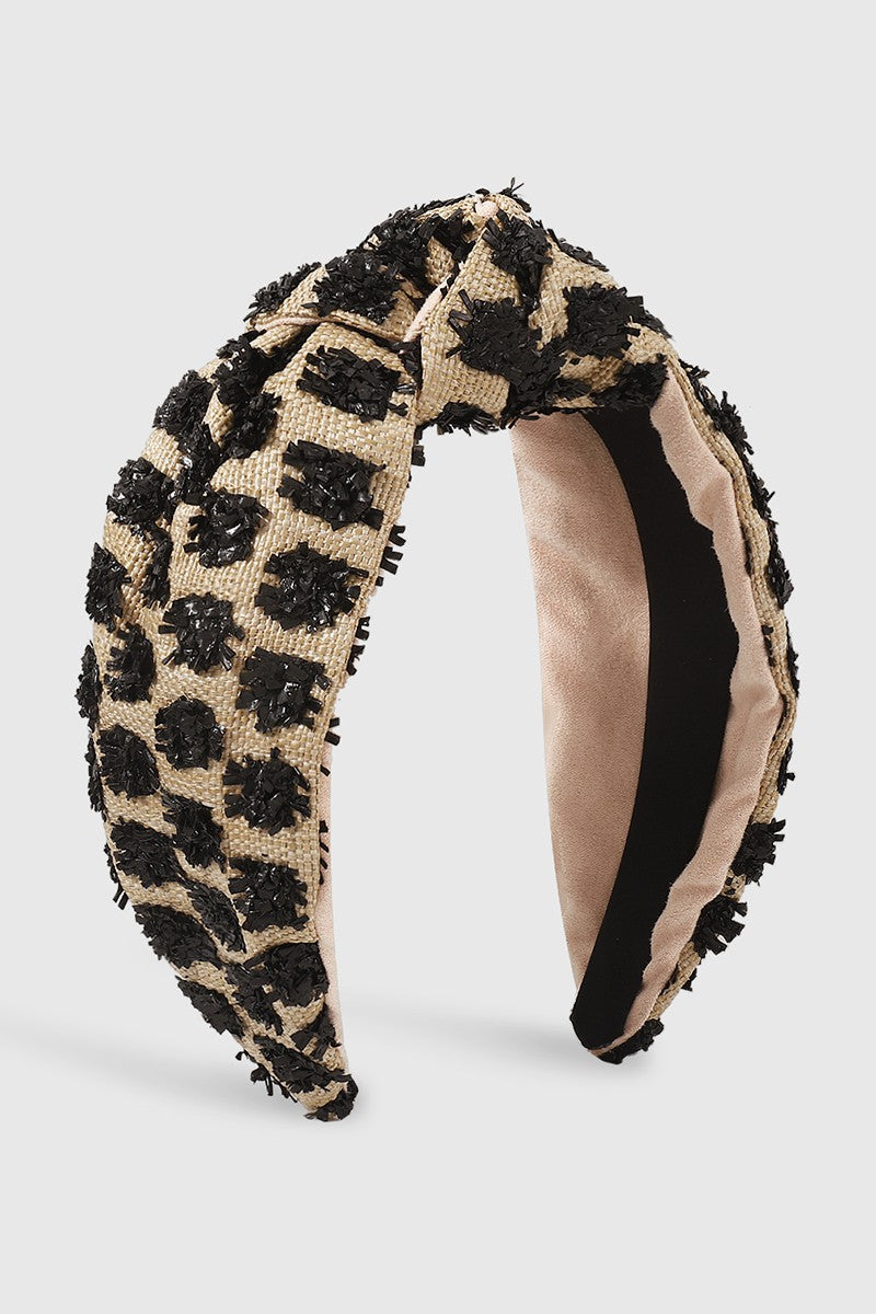 Straw Top Knot Headband