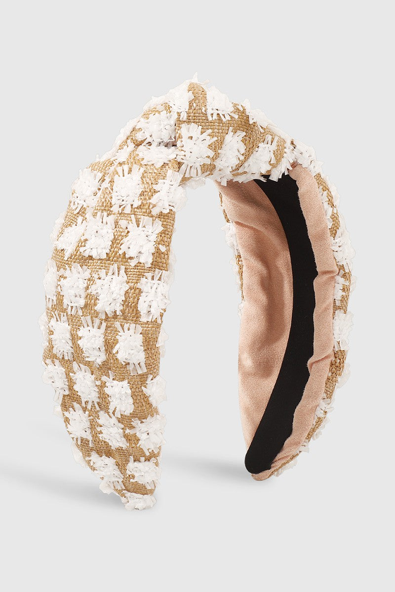 Straw Top Knot Headband