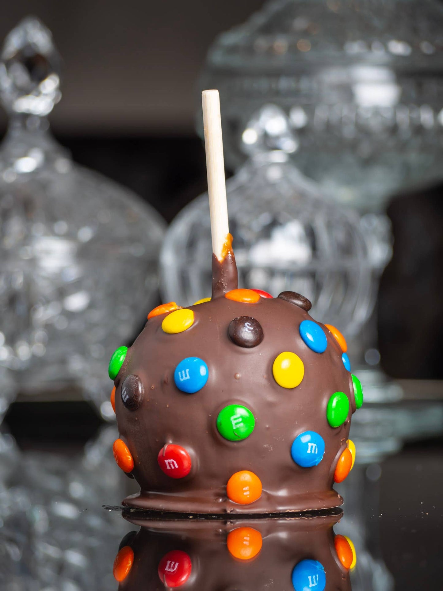 M&M Chocolate Caramel Apple