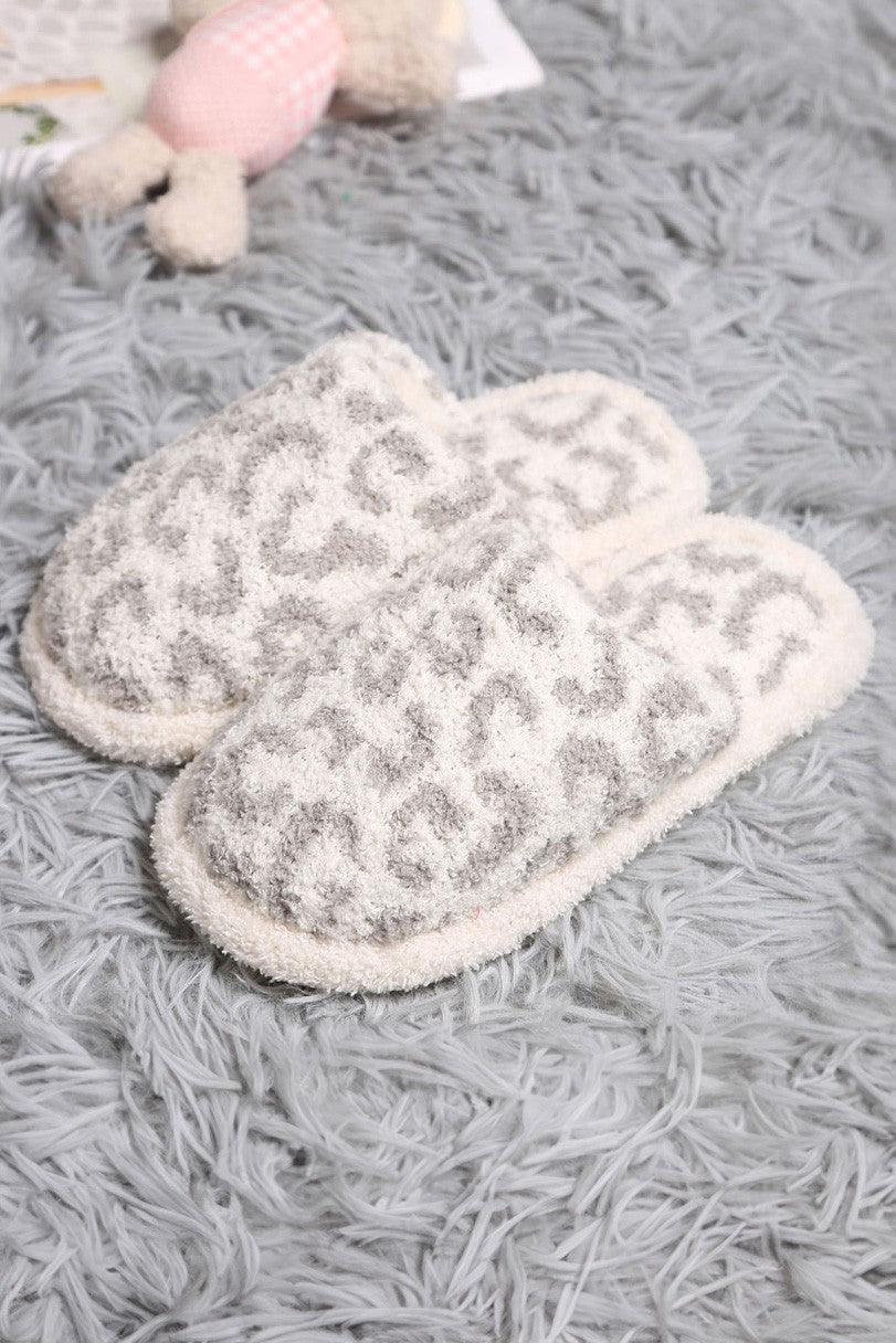Kid's Cozy Leopard Slippers