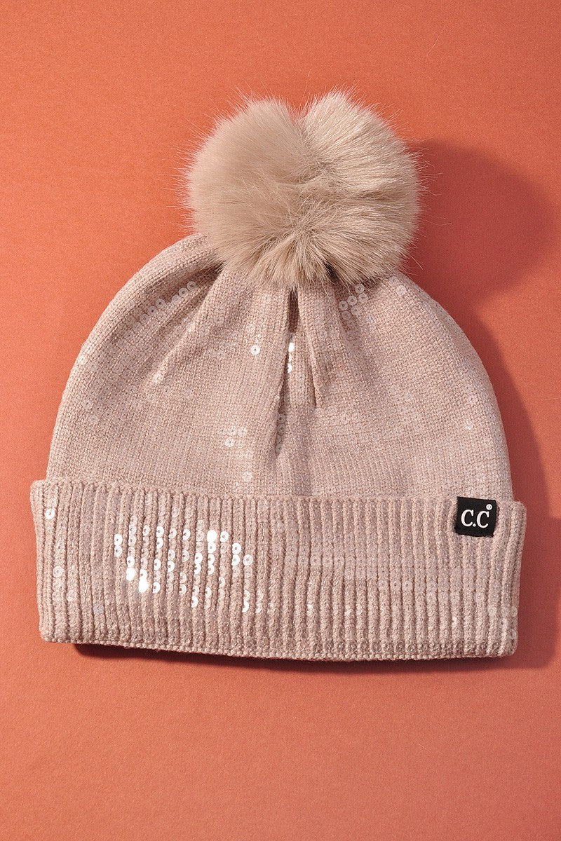 Sequin Beanie