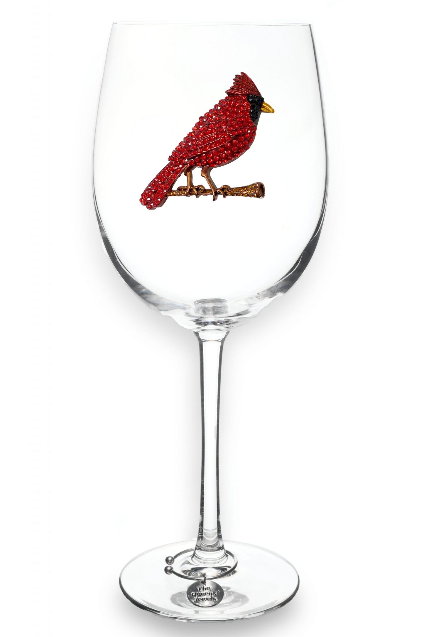 Jeweled Stemmed Wine Glass TQJ