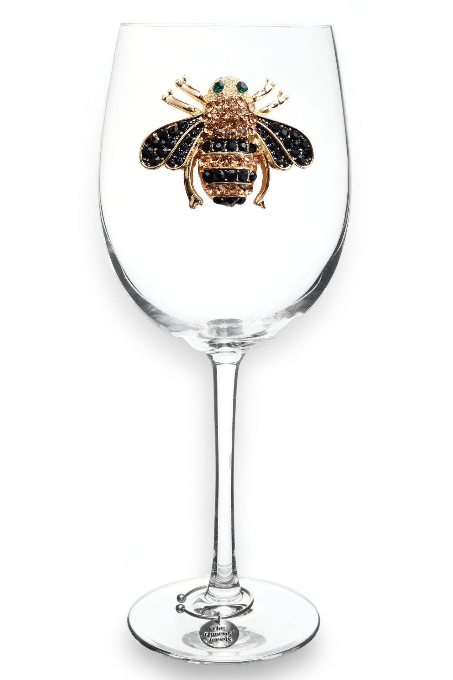 Jeweled Stemmed Wine Glass TQJ