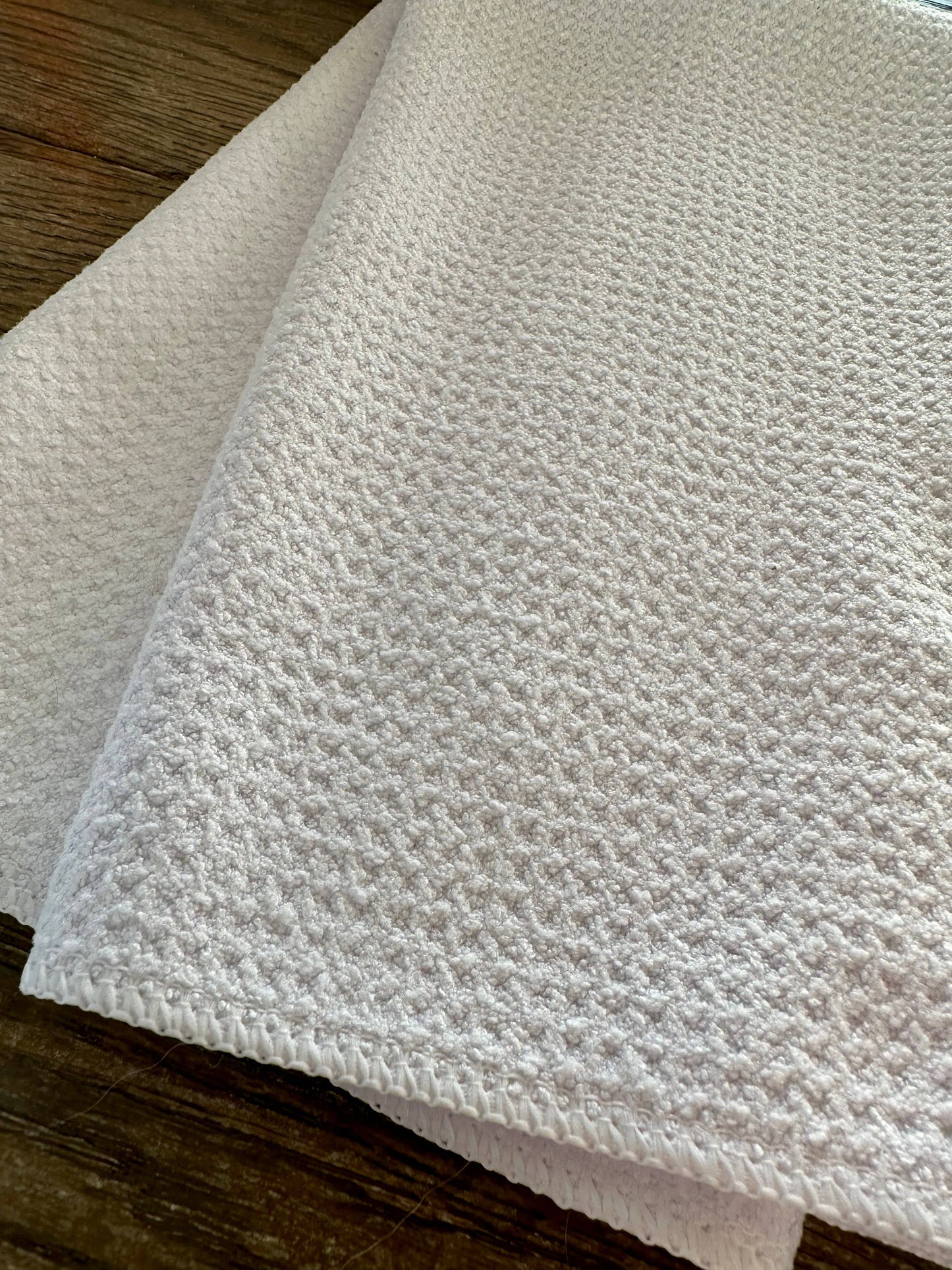 Pink Gingham Bow Waffle Kitchen Towel