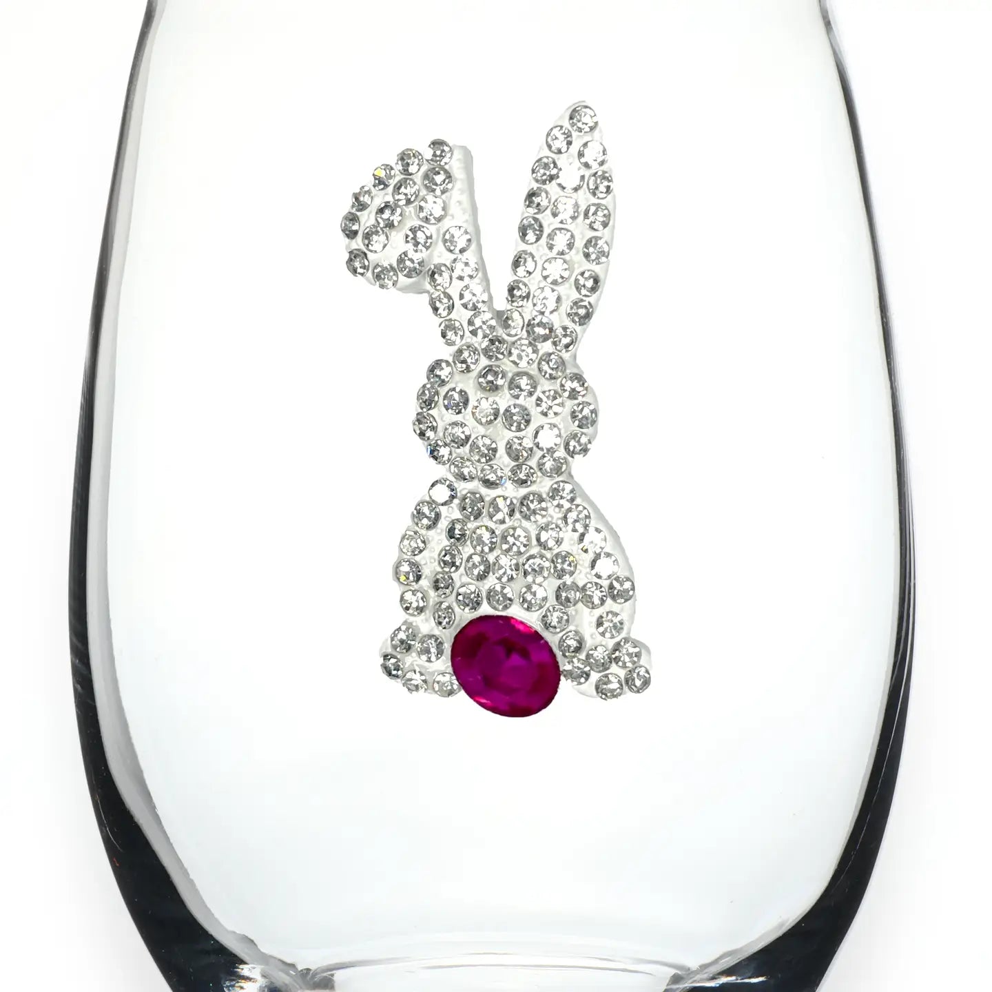 Jeweled Stemless Wine Glass
