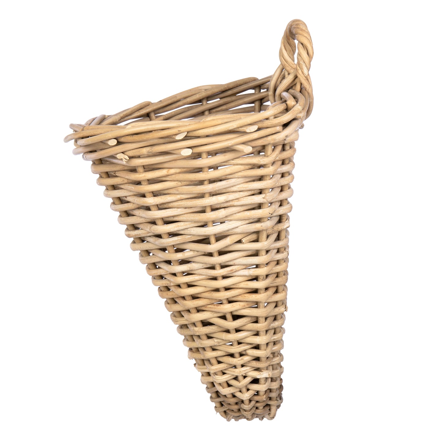 Rattan Cone Wall Basket