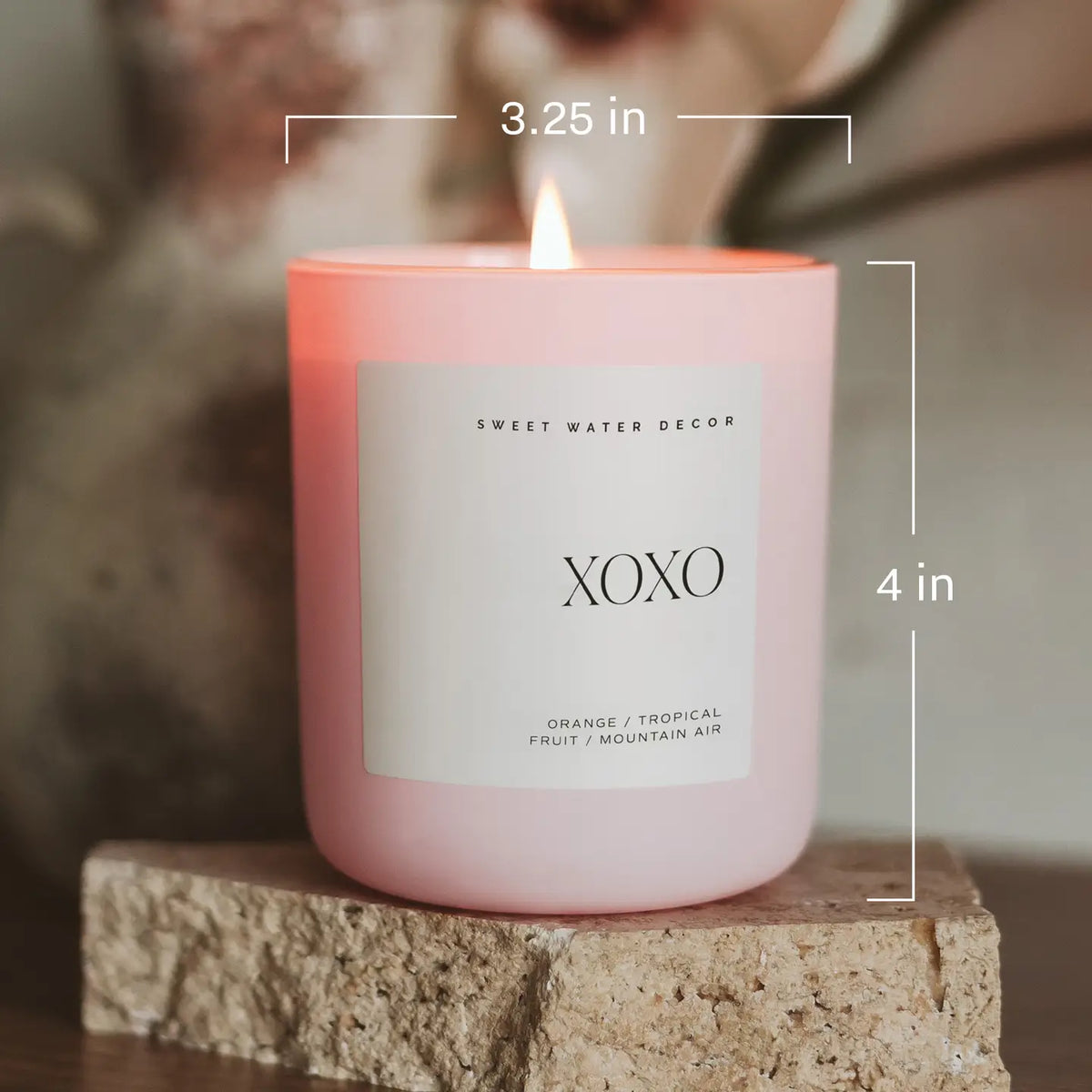 Pink "XOXO" 15oz. Candle