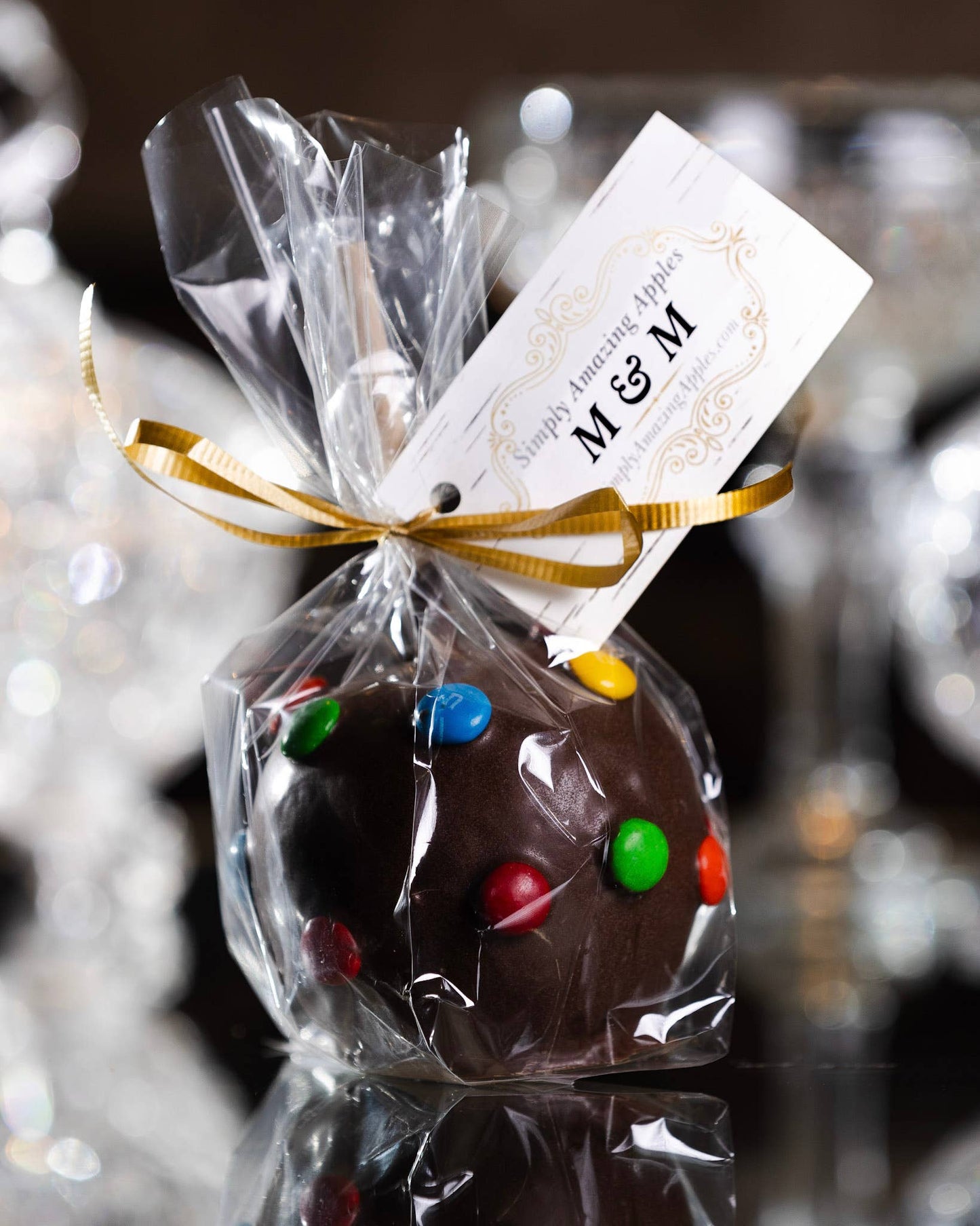 M&M Chocolate Caramel Apple