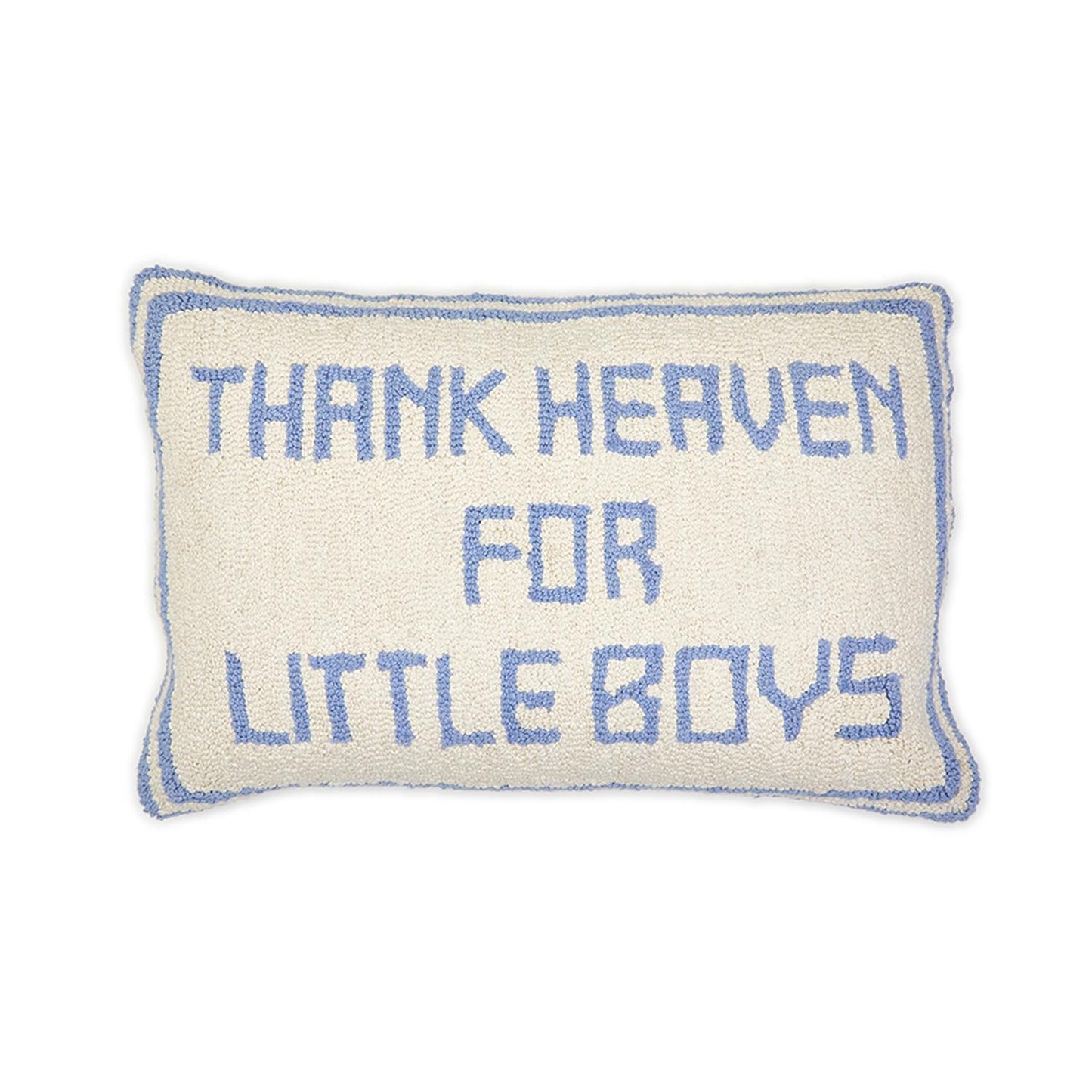 Thank Heaven Embroidery Pillow