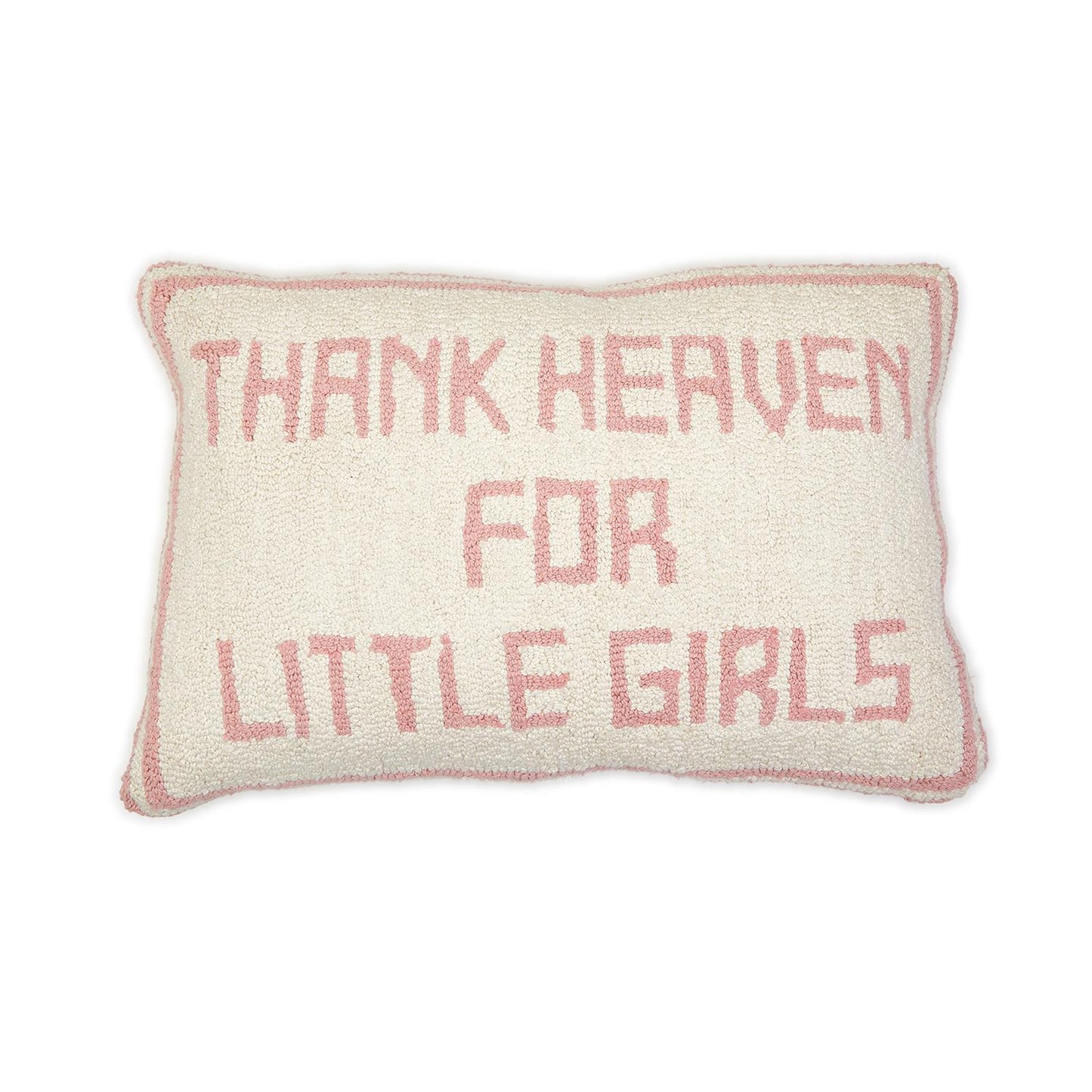 Thank Heaven Embroidery Pillow