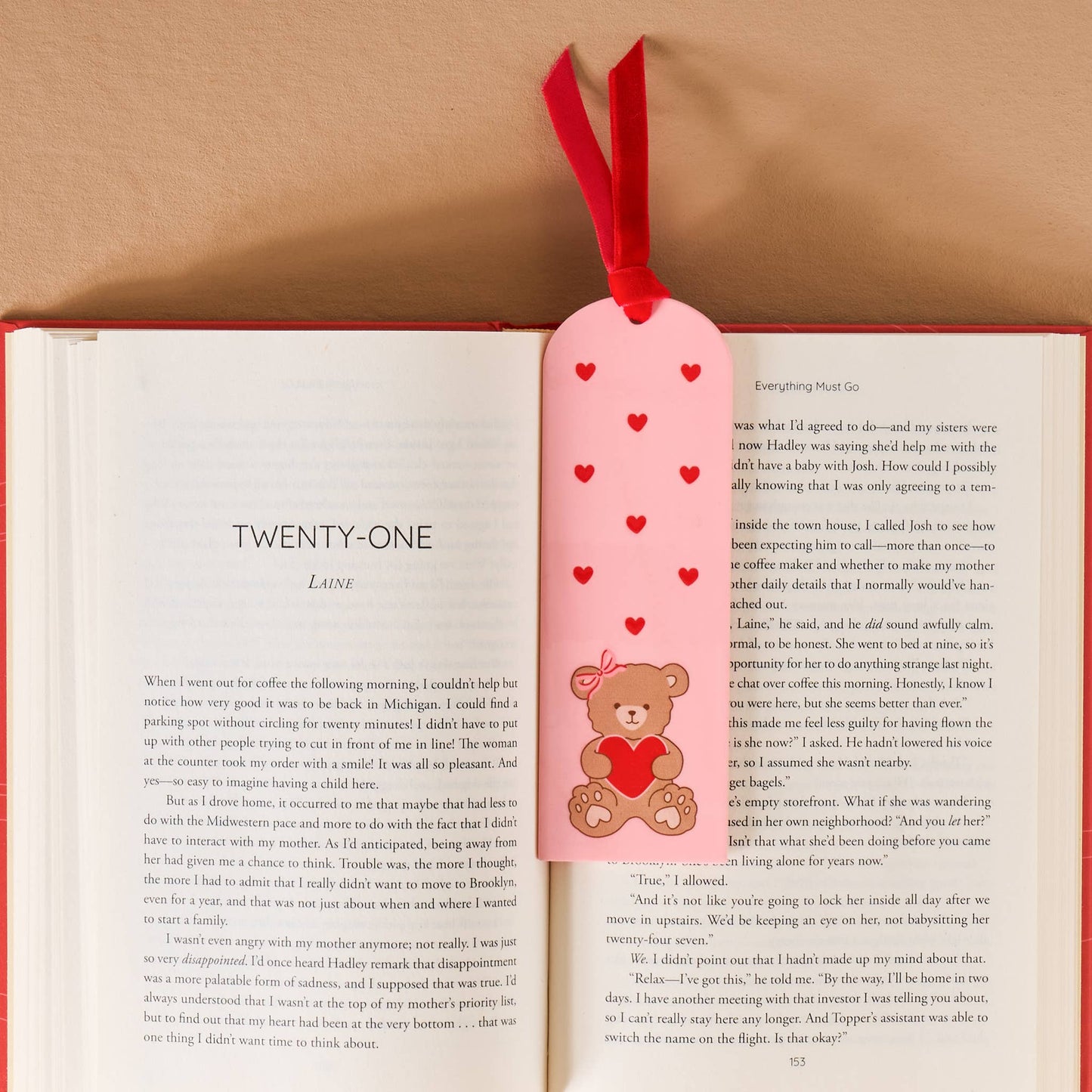 Teddy Bear Hugs Bookmark