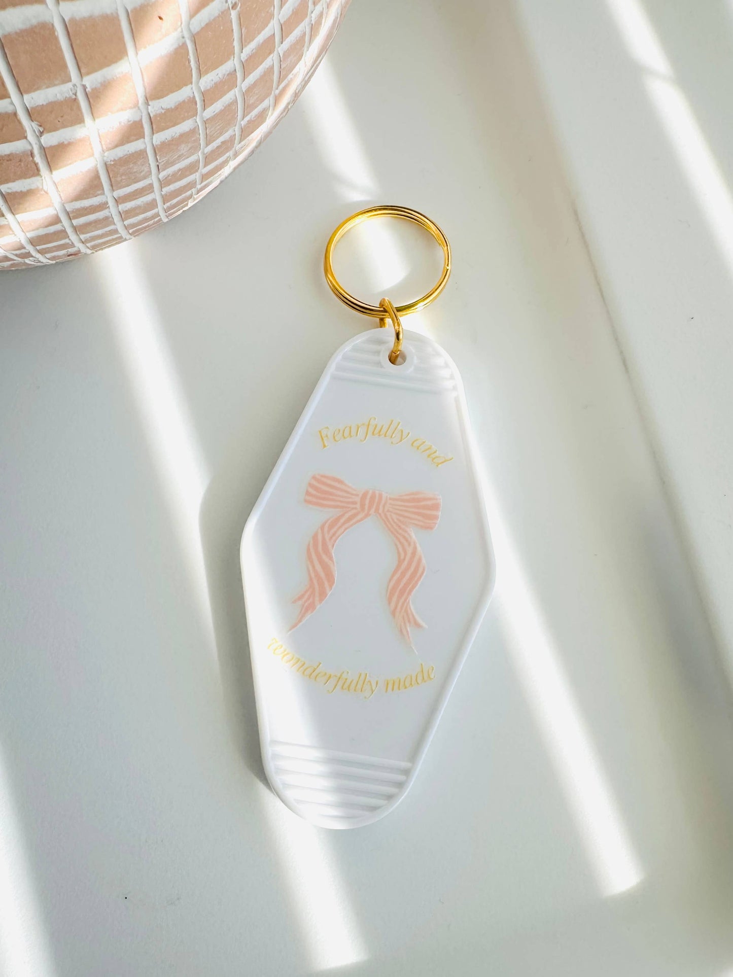 "Fearfully and Wonderfully Made" Keychain