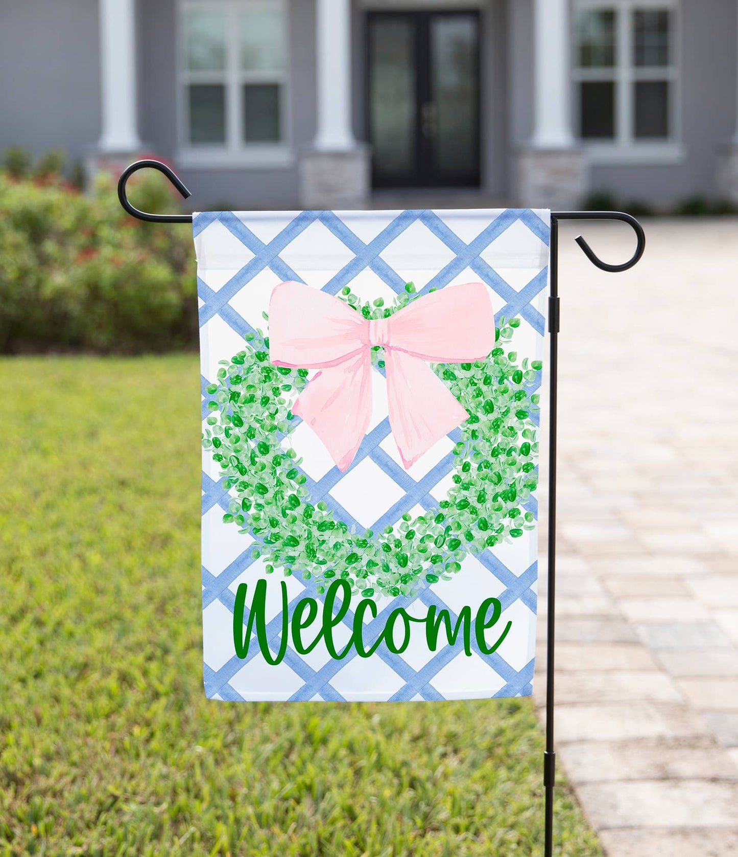 Greenery Wreath Garden Flag