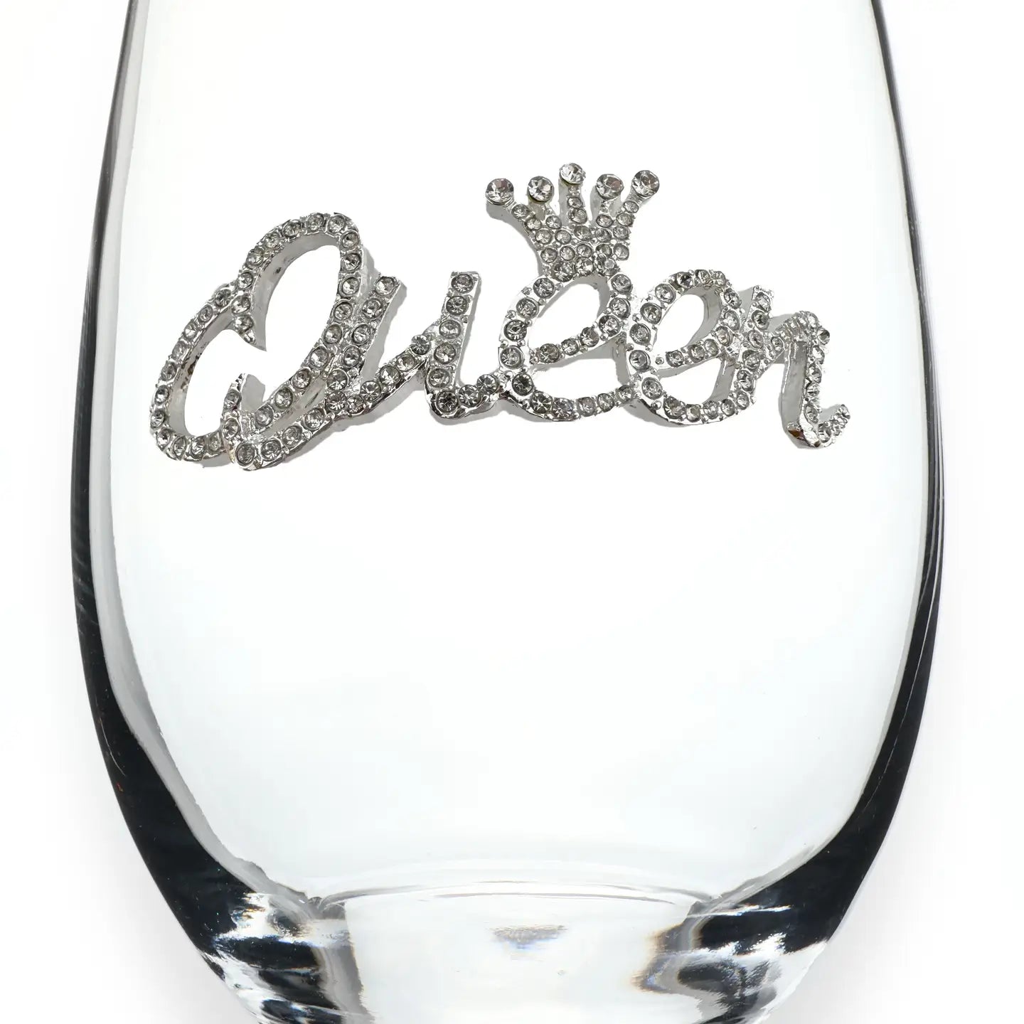 Jeweled Stemless Wine Glass