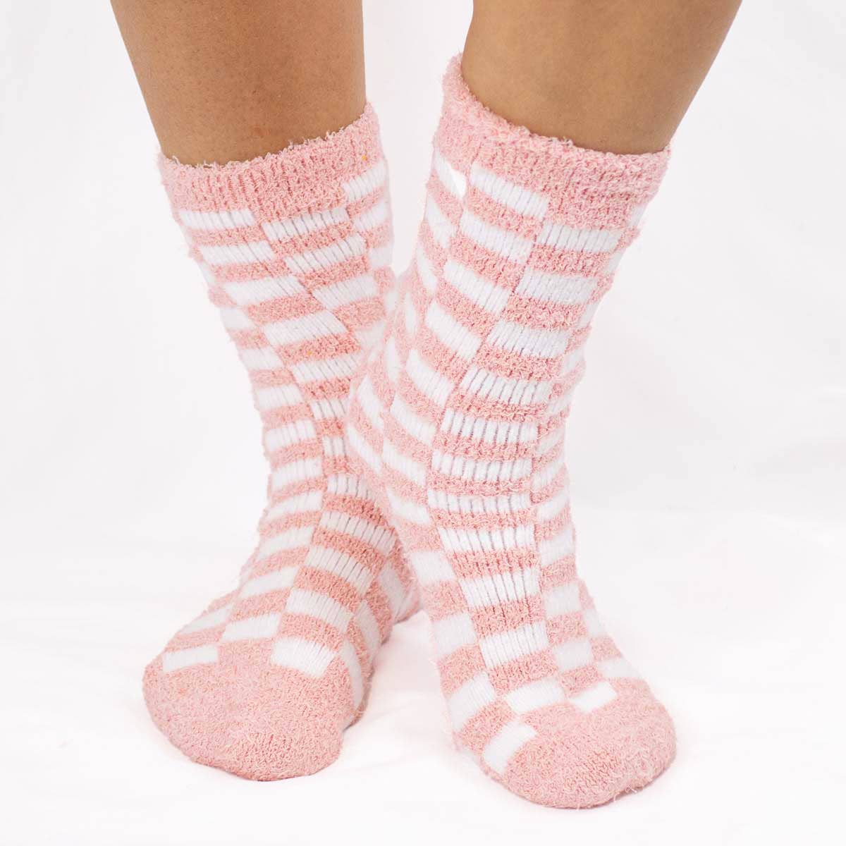 Checkerboard Snuggle Socks
