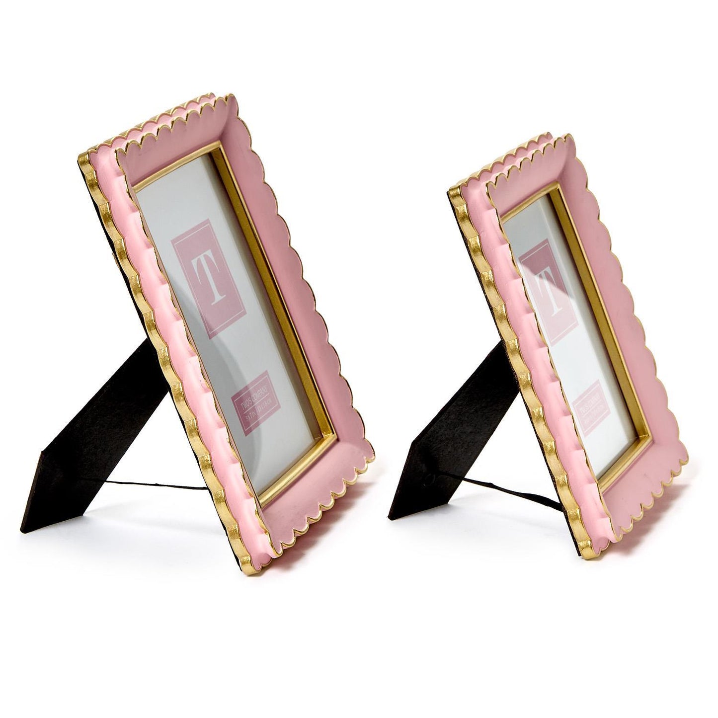 Scalloped Pink Picture Frames