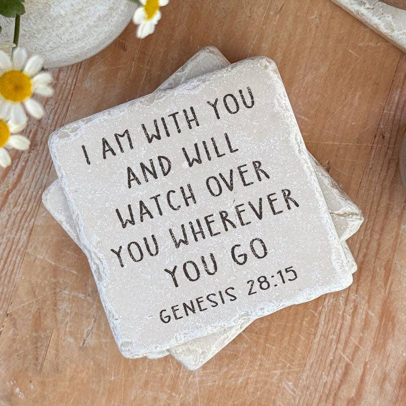 Art Scripture Stone Genesis 28:15