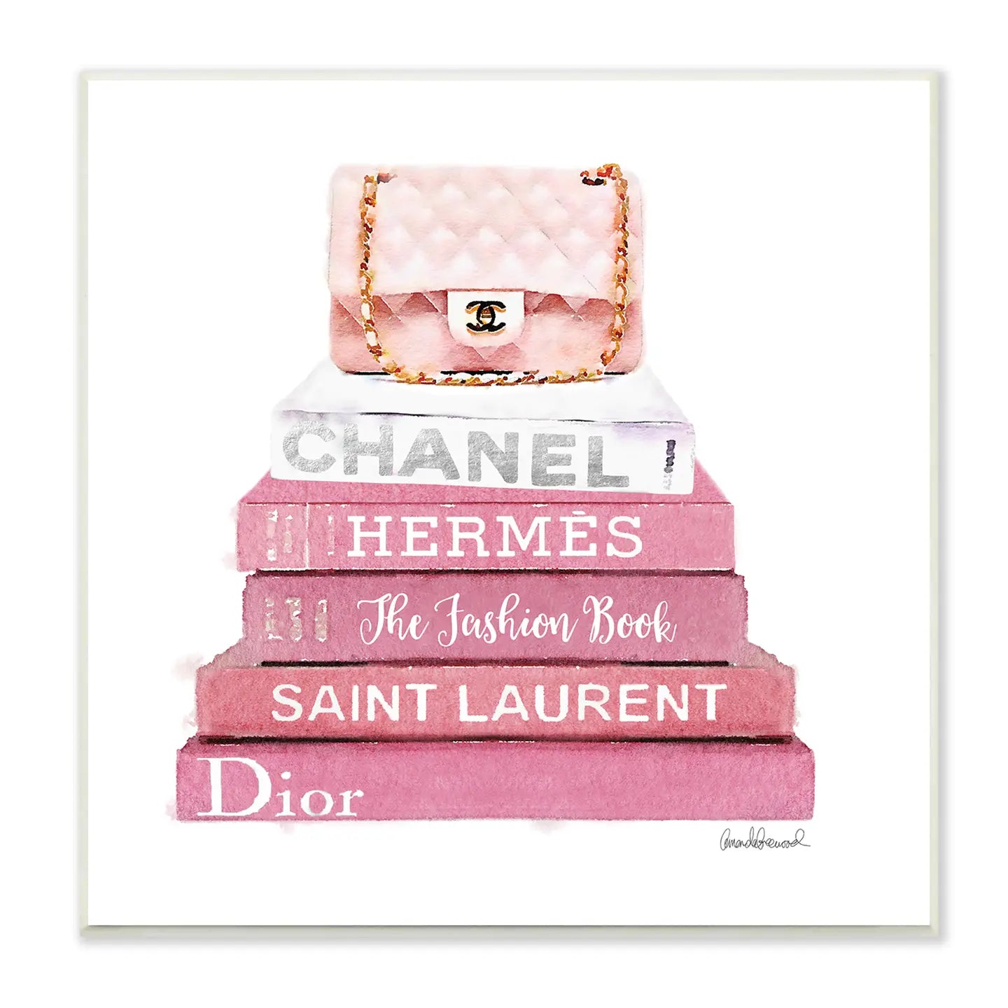 Pink Handbag Wall Art