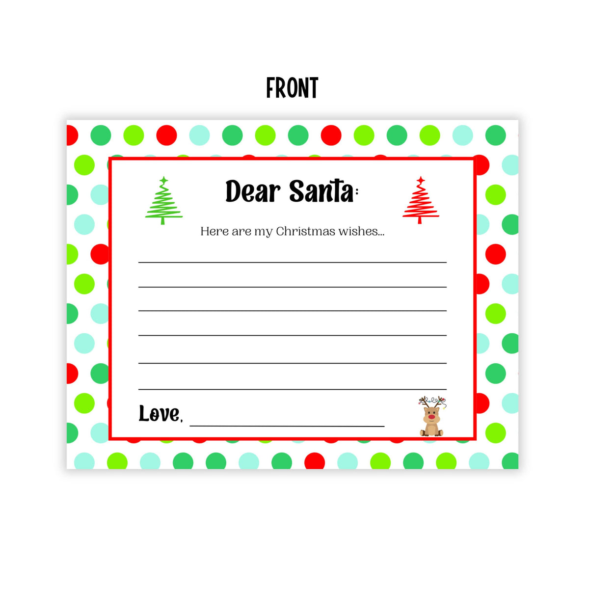 Dear Santa Postcards
