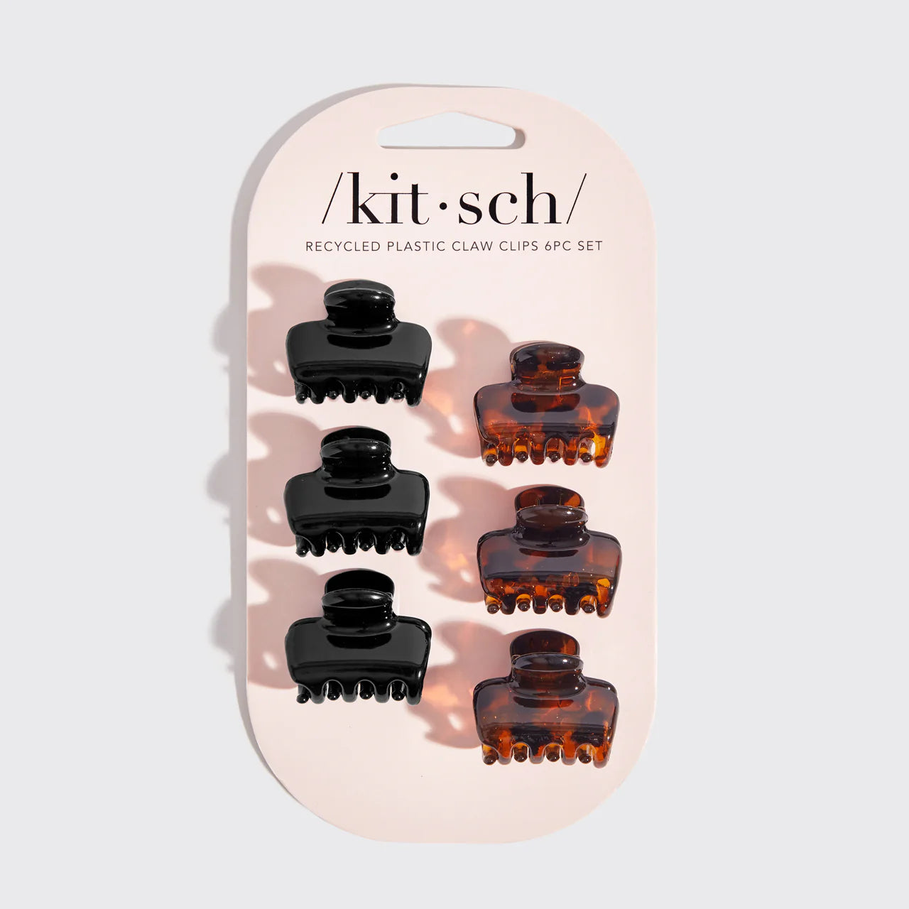 Mini Cloud Clips 6pc- Black & Tort