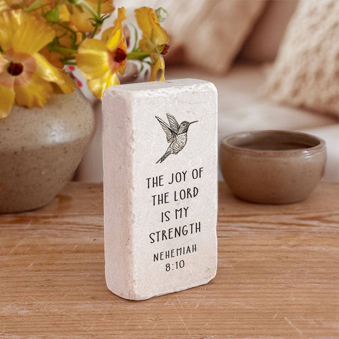 Art Scripture Stone Nehemiah 8:10