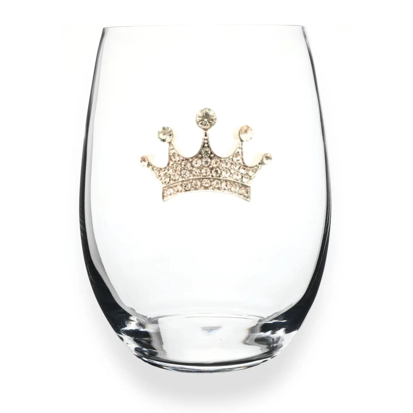 Jeweled Stemless Wine Glass