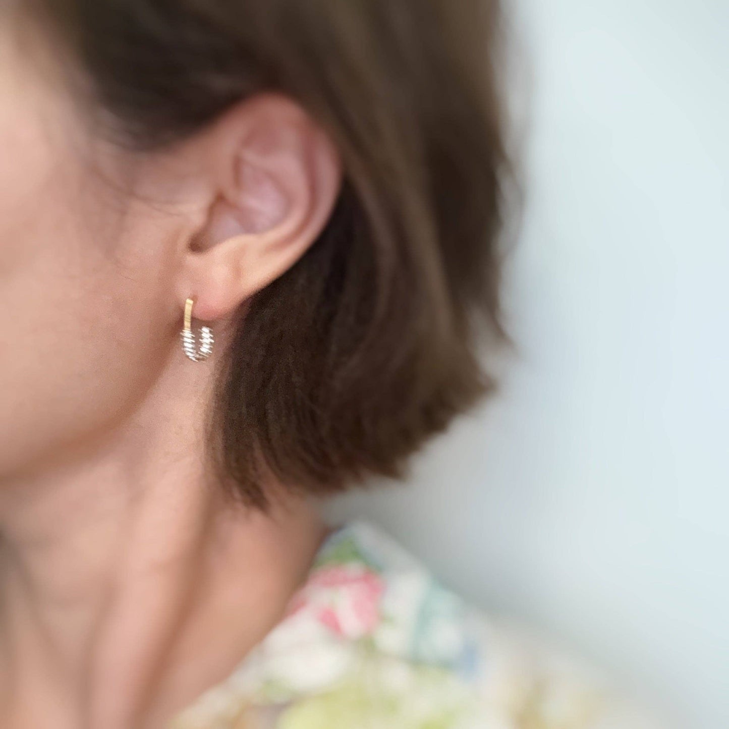 Edgy Chic Pin Earrings