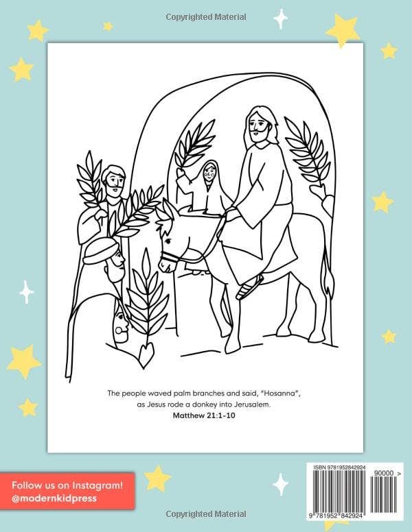 Bible Stories Christian Coloring Book