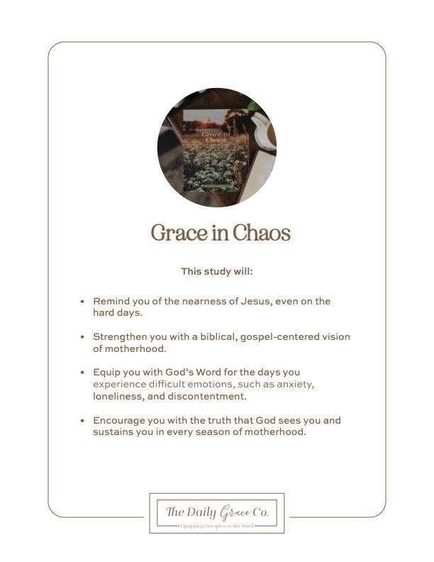 Grace in Chaos Bible Study