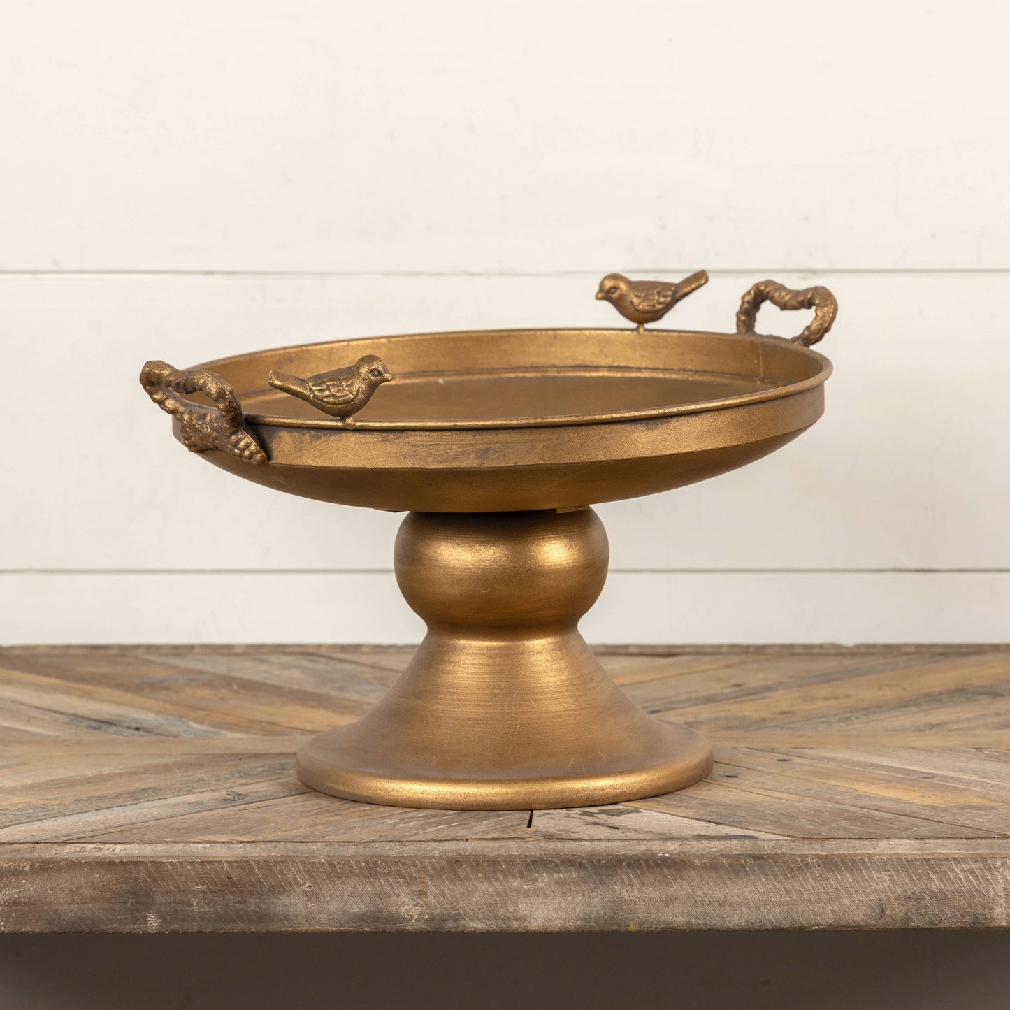 Raised Gold Tray with Birds