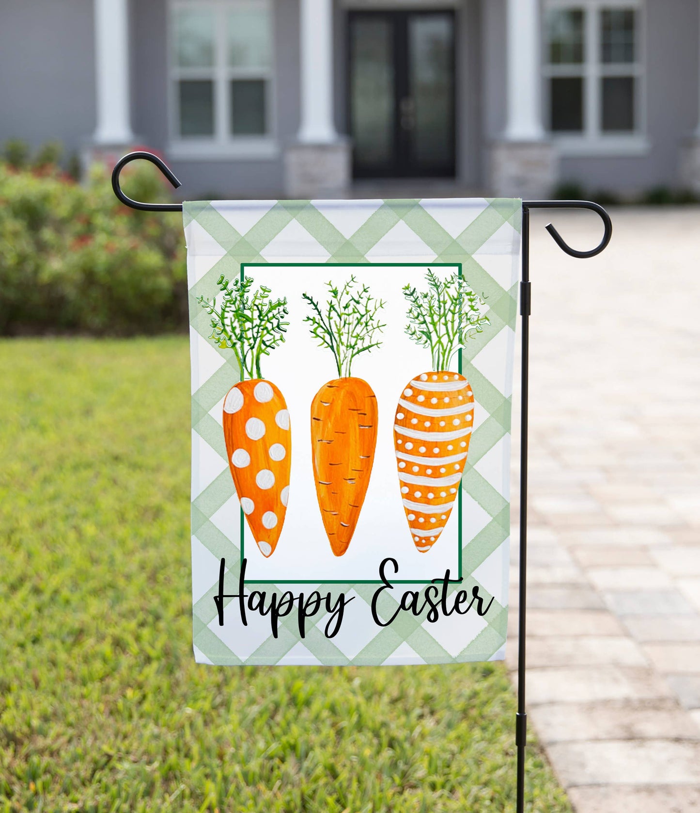 Carrots Happy Easter Garden Flag