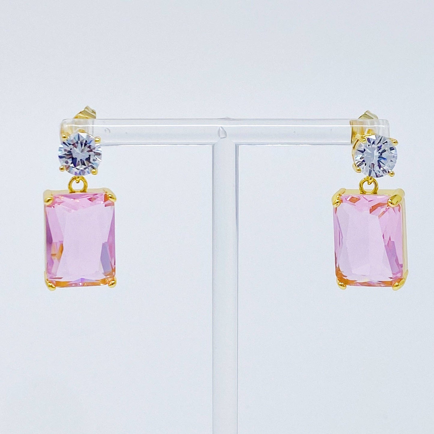 Pink Jewel Earrings