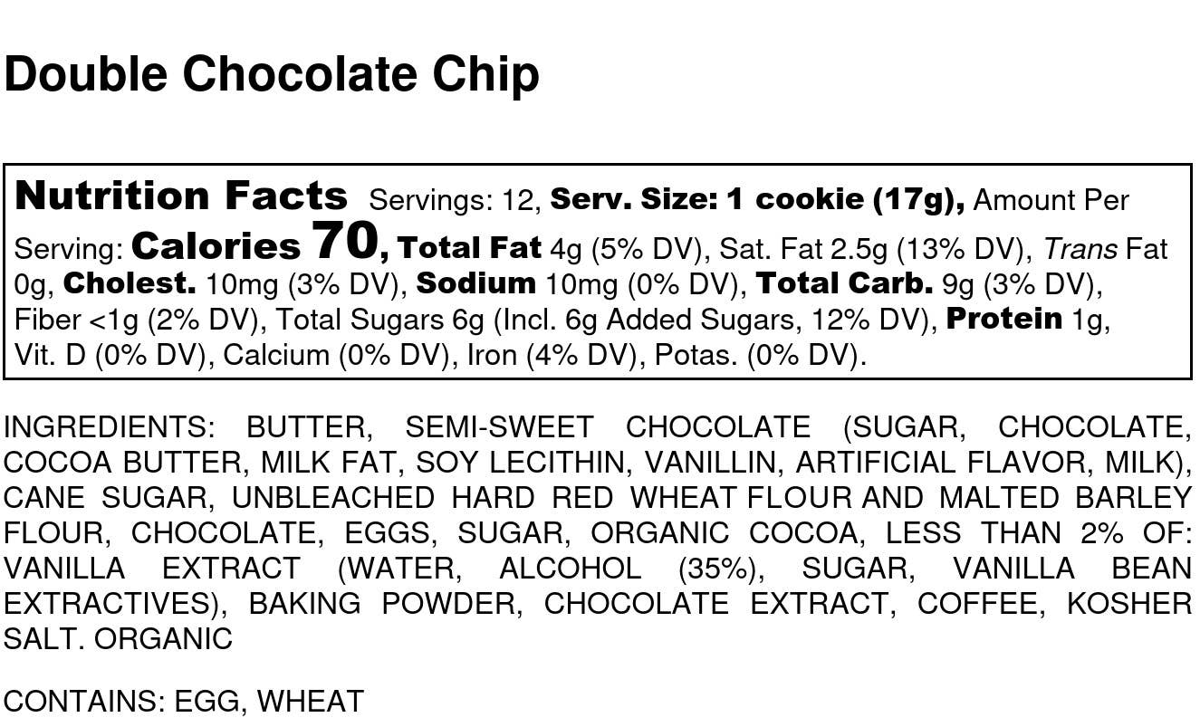Double Chocolate Chip Soft Gourmet Mini Cookies