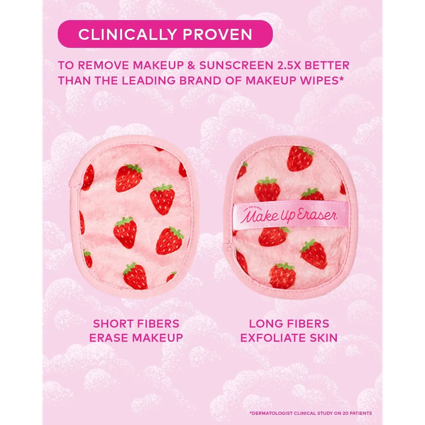 Strawberry Fields Makeup Eraser Set