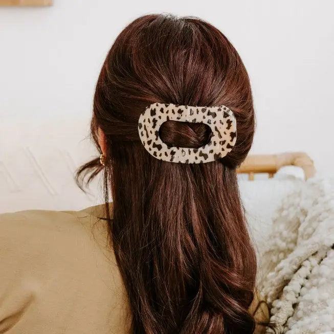 Large Round Flat Hair Clip