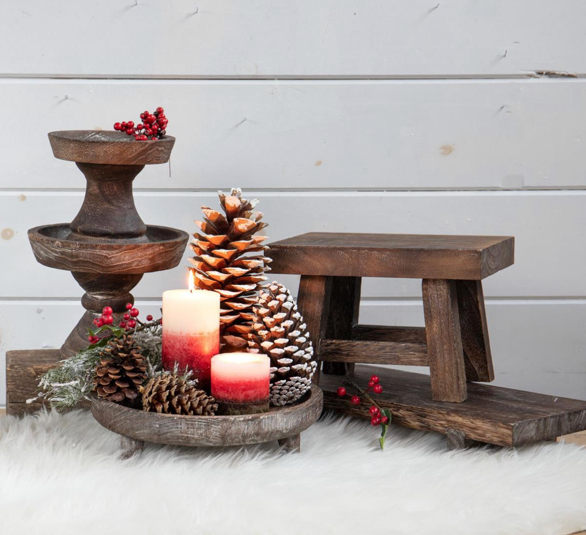 Round Wood Riser