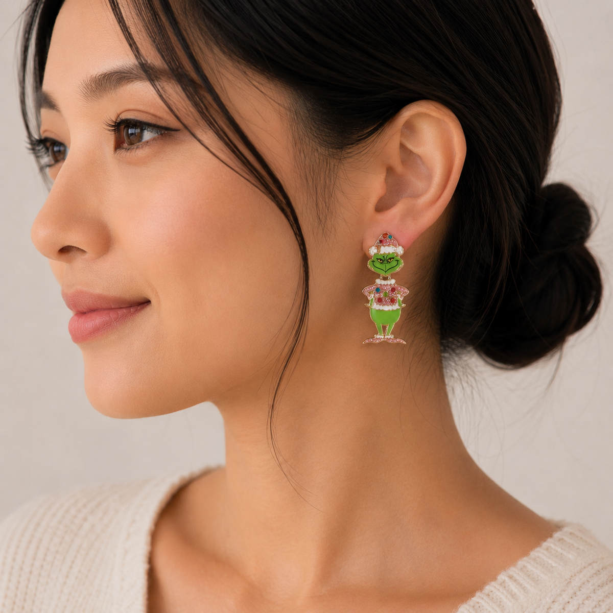 Green Monster Earrings