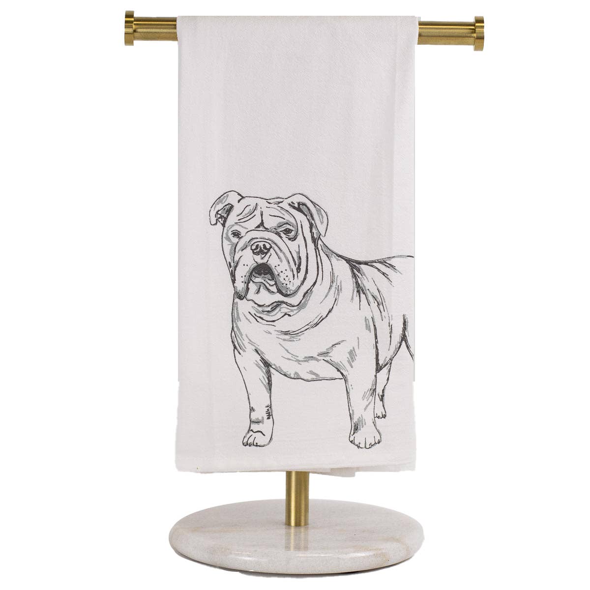 Bulldog Flour Sack Hand Towel