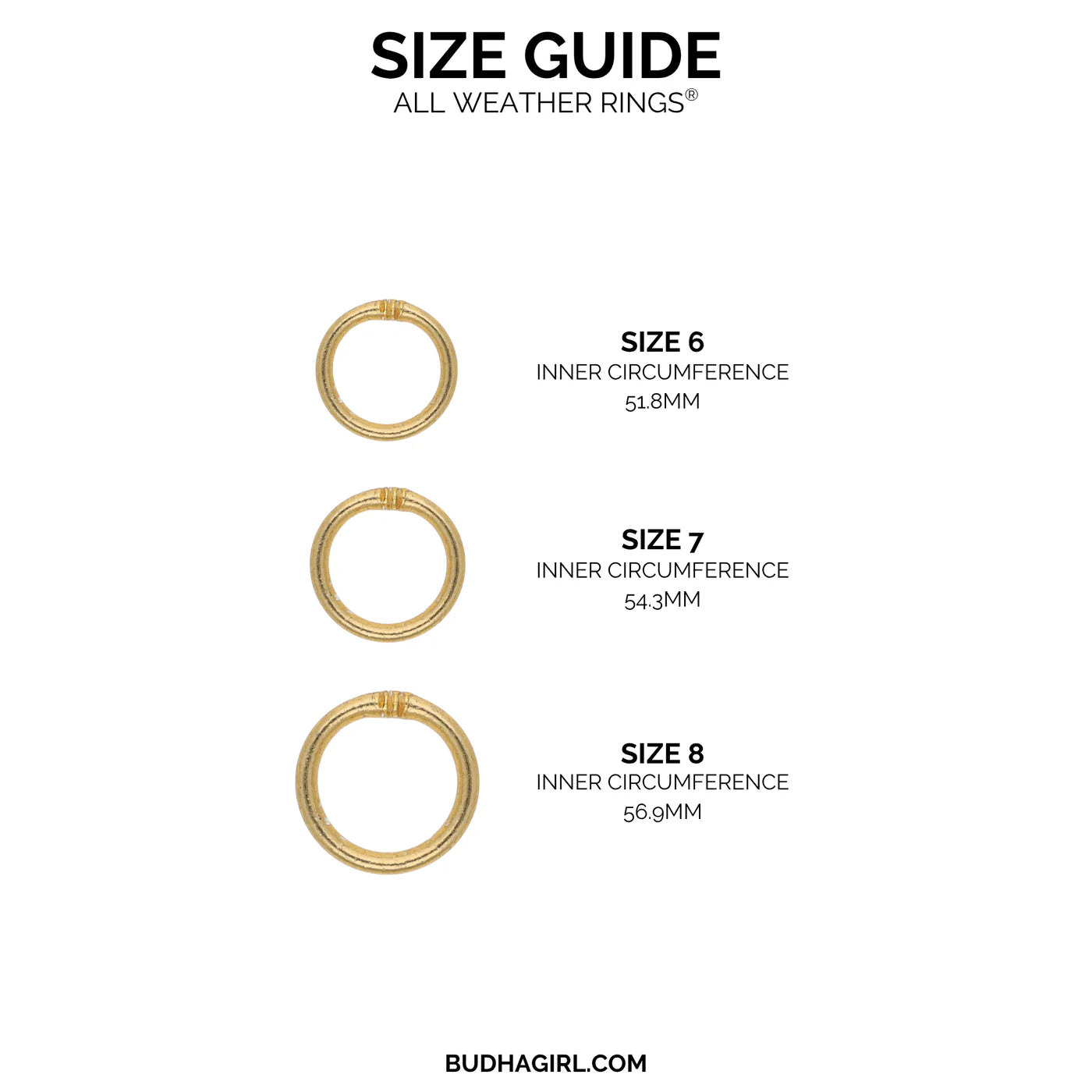 All Weather Rings (Set of 3)